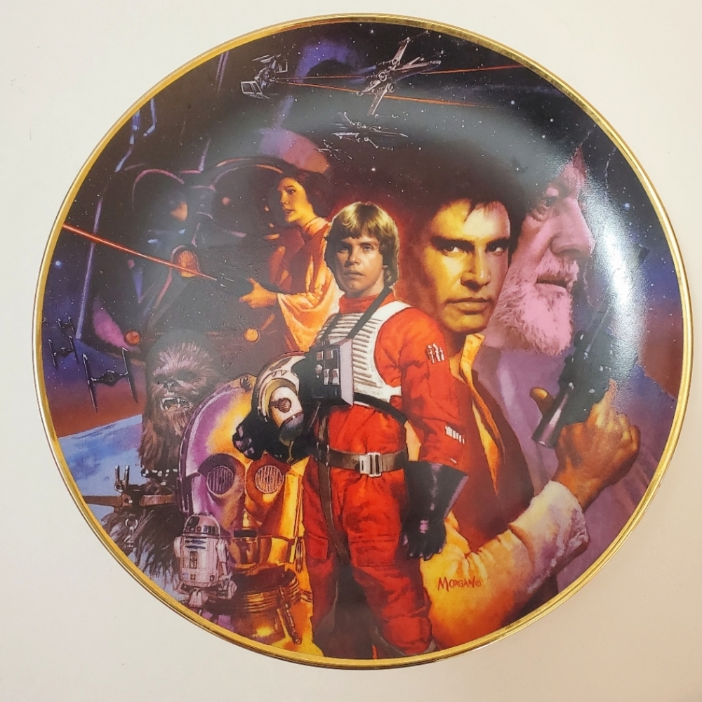 Star Wars - Original trilogy decorative plate from Morgan